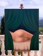 Obraz olejny, duży, akt kobiecy