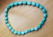 Naszyjnik z Turkusu stabilizowanego - 71cm - 340g