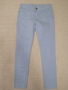 Niebieskie błękitne baby blue regulowane spodnie C&A 152 jak nowe