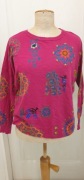 DESIGUAL BAWEŁNIANY SWETER Z HATEM
