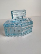 Puzderko szkło prasowane Art deco