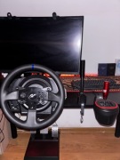 Thrustmaster T300RS GT + skrzynia + hydrołapa – zestaw sim racing