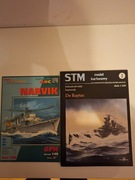 2 modele kartonowe statków gpm i 