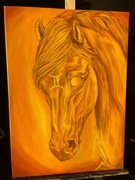 OBRAZ KOŃ, ZNAK ZODIAKU BLIŹNIĘTA