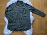 Unikat wyjątkowa koszula damska z medalami lyocell Unisono M khaki