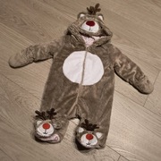 Kombinezon świąteczny RENIFER  z rękawiczkami 62 cm