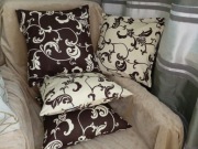 Komplet 2szt poszewki 40x40cm na zakładkę szyte własnoręcznie / bawełna