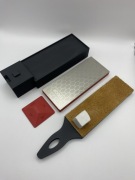 Zestaw ostrzałka diamentowa 400/1000 + strop do noży prezent dla ojca męża