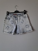 Hongma fushi krótkie spodenki szorty jeansowe L/40 niebieskie