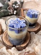 Świeca Sojowa Lodowa Śnieżynka 180 g czekolada z poma