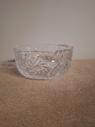 Salaterka mała z czasów PRL szkło kryształowe