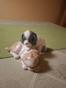 PORCELANOWA FIGURKA 2 PIESKI COCKER SPANIEL