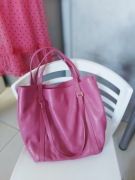 Torba szoper skóra naturalna stan bdb zgaszony róż