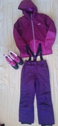 Kurtka, śniegowce, spodnie - kombinezon r.134/140