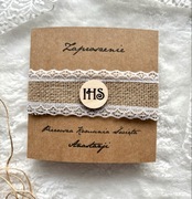 Zaproszenie eko z hostią