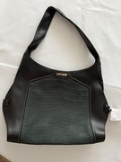 Just Cavalli - Czarno zielona torebka z ozdobami