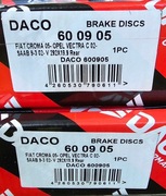 Tarcze hamulcowe DACO 600905