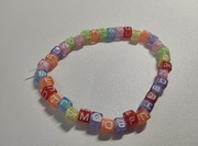 Bransoletka kolorowe abecadło