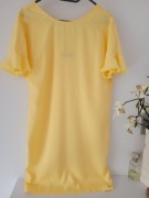 Piękna żółta sukienka Monnari z baskiną rozmiar M