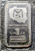 Sztabkomoneta 1 UNCJA MAPA (1 oz) srebro Ag 999. Czytaj opis