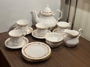 ROYAL KENT GOLDEN GLORY Śliczny zestaw porcelanowy do kawy herbaty 