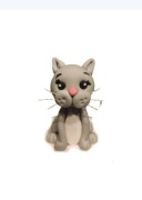 Kot kotek dekoracja masa cukrowa urodziny 