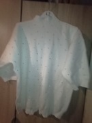 Piękna biała bluzeczka z cyrkoniami