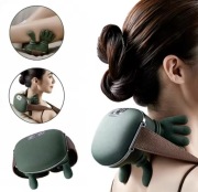 Bioniczny MASAŻER ŁAPKI 3D Do Karku SZYI Ramion Łydek Podgrzewany MASAŻER