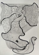 Obraz "suknia" ręcznie wykonany