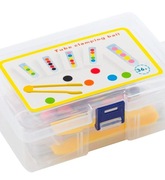 Zabawka edukacyjna probówka kolorowe kulki z kartami Układanka