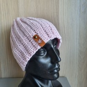 Czapka jasno różowa nowa