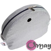 Szary organizer do Obag MOON LIGHT Srebrny z połyskiem granat ML OMAY
