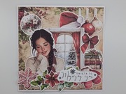 Kartka okolicznościowa na Boże Narodzenie rękodzieło 