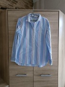 Bawełniana koszula w paski w stylu boyfriend fit 