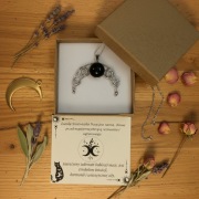 Lunula Wisiorek/naszyjnik - Kobiecy Talizman Mocy Rękodzieło