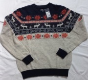 Sweter męski M wełniany zimowy nowy