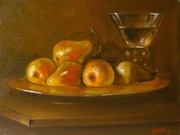 MARTWA NATURA W STYLU HOLENDERSKIM olej panel malarski 30x40cm 