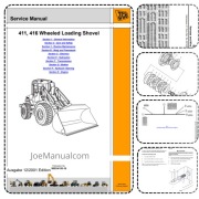 JCB 411 416 Wheeled Loader Service Manual Instrukcja napraw