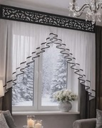 Firanka z panelem ażurem