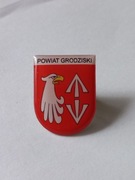 Herb powiat Grodziski przypinka pin odznaka wpinka