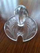 Kryształowa pokrywką przykrywka do cukiernicy