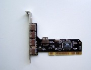 Karta interfejsu PCI USB 2.0 4+1x