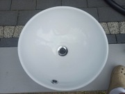 Umywalka zlew miska biała 41 cm średnica 