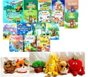 Książki i Maskotki z Biedronki Zestaw Kilka serii 