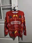 Sweterek świąteczny vintage Cruzcampo Sevilla