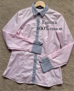 Koszula damska różowa Esmara elegancka casualowa bawełna 100% cotton 36/S 