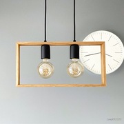 Lampa wisząca drewniana RAMKA40