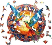 Puzzle drewniane mandala kalibry 300el Prezent L