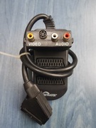 Złącze wtyk euro na 2 Euro, 3 RCA, SVHS 