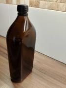 Butelka 1 L ciemne szkło po zioła szwedzkie